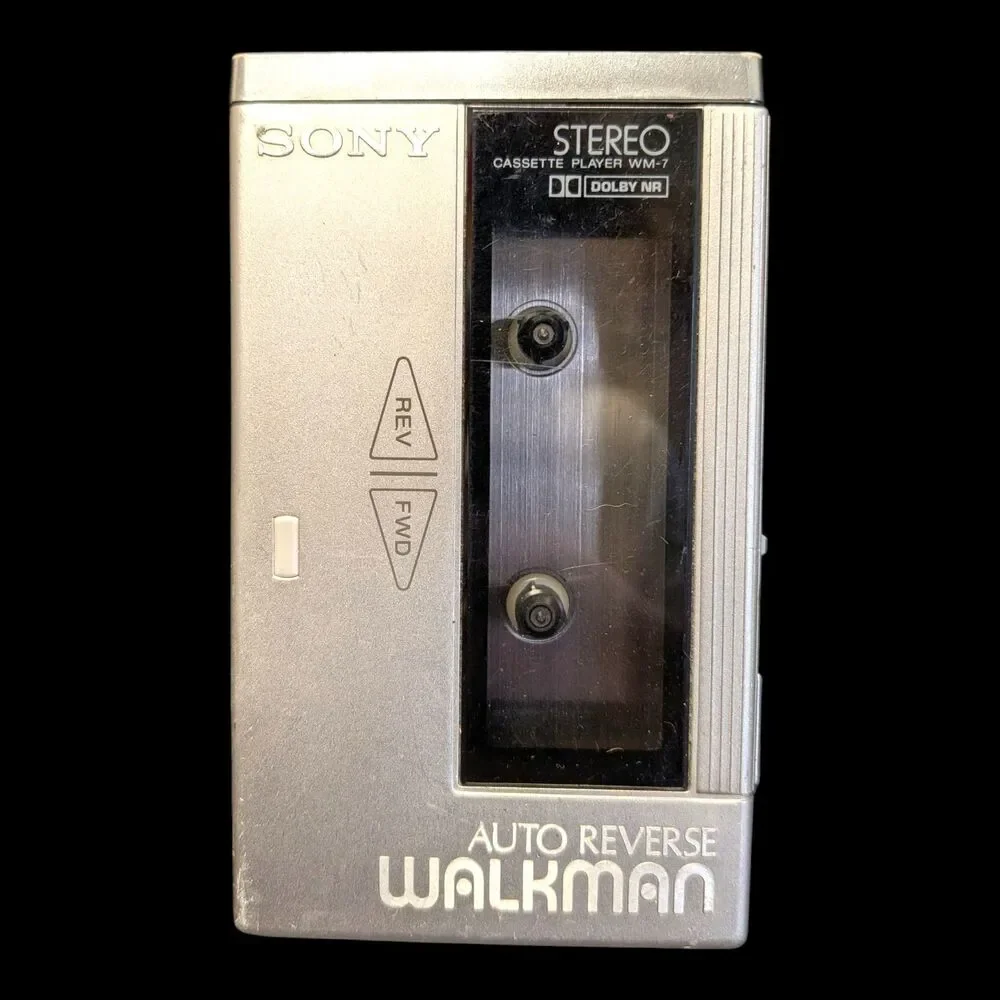 Sony Walkman WM-7 Auto Reverse Portable Stereo Cassette Player Silver **UNTESTED